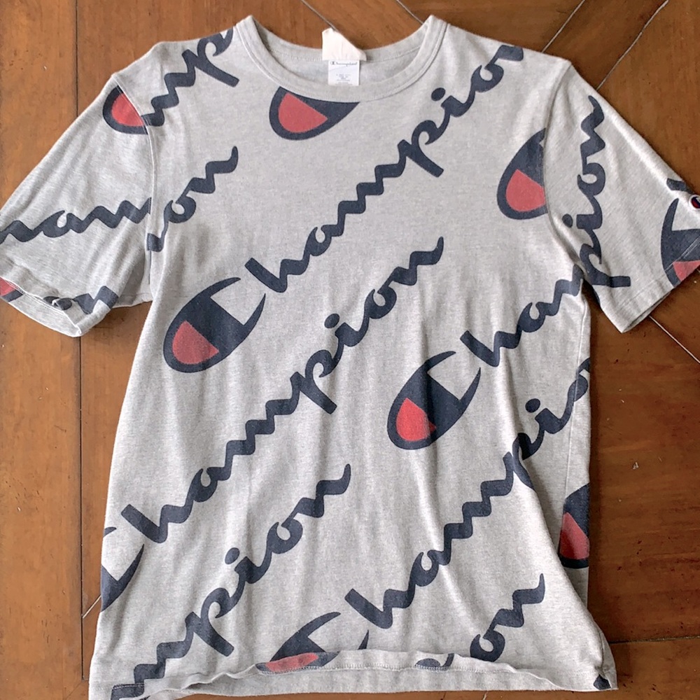 Gray Medium Champion T-Shirt - Excellent Condition